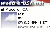Click for Forecast for El Macero, California from weatherUSA.net